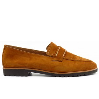 Paul Green Damen Softnubuk Cognac Slipper In Cognac Paul Green Damen Softnubuk Cognac Slipper In Cognac
