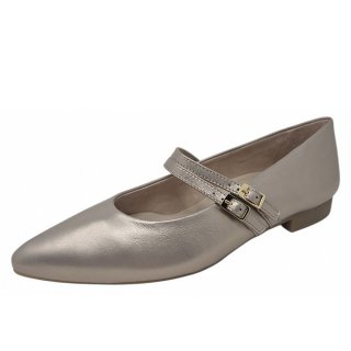 Paul Green Damen Spangenballerina In Shell Metallic Paul Green Damen Spangenballerina In Shell Metallic