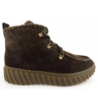 Paul Green Damen Velour Mocca Boots In Braun Paul Green Damen Velour Mocca Boots In Braun
